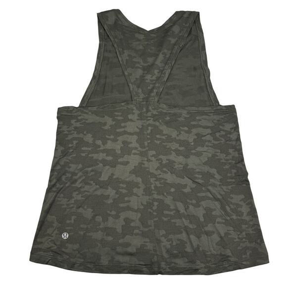 LULULEMON Run For Days Tank Deep Camo Sz 4 - Picture 8 of 9